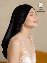 [Zwart] SilkSilky-NL Slaapmutsen 001