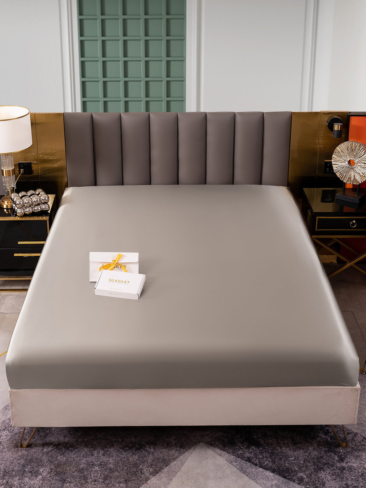 [Grijs] SilkSilky-NL 25Momme Sheet 002