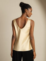 [Champagne] SilkSilky-NL Sleeveless V Neck Cami-Top 002