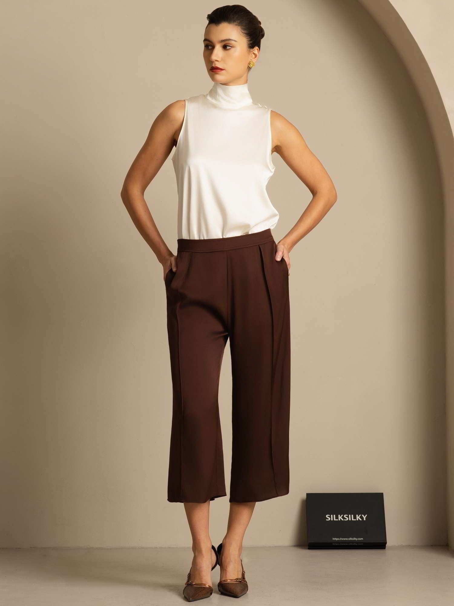 [Ivoor] SilkSilky-NL 19Momme Zijde Blouse 010