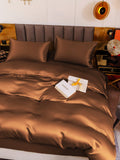 SilkSilky NL 19Momme Pure Silk Bedding Set Koffie 005