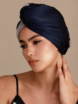 [Donkerblauw] SilkSilky-NL Haartulband 003