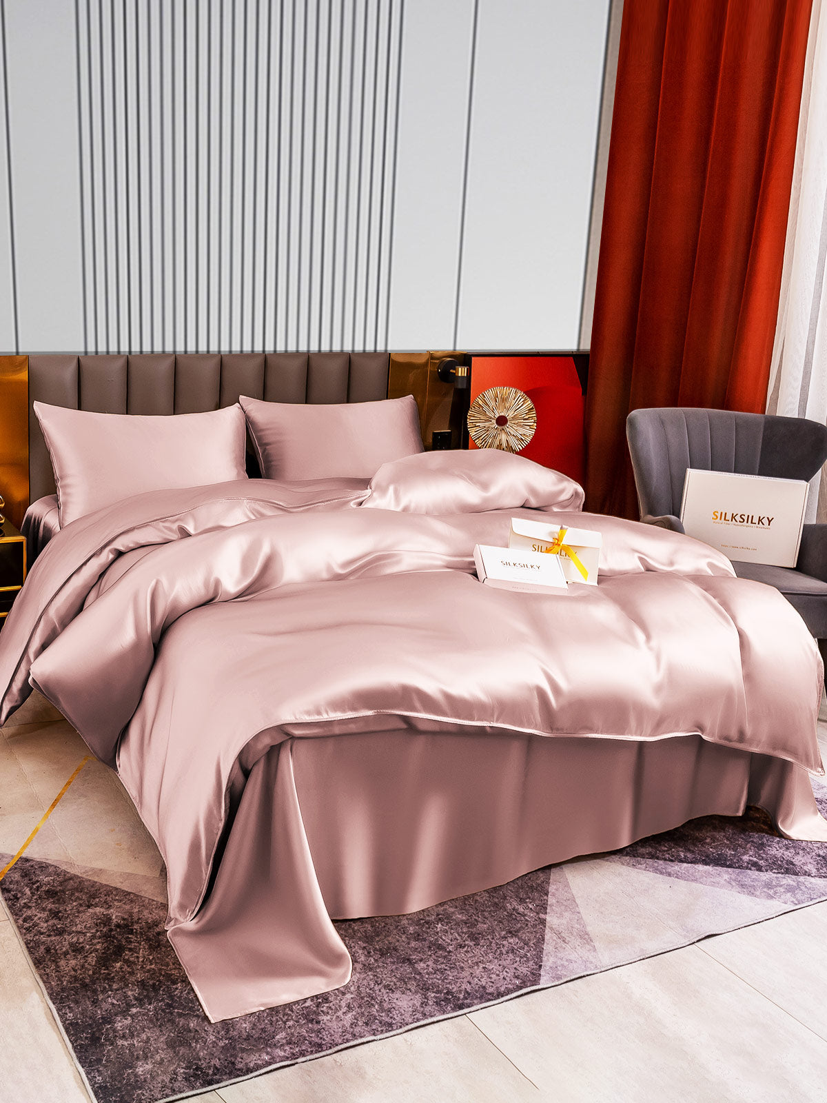 [Perzikhuid] SilkSilky-NL 22Momme Bedding Set 004