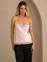 [Roze] SilkSilky-NL V Neck Cami-Top 001