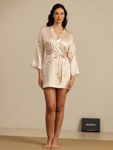 [Champagne] SilkSilky-NL 3/4 Sleeve Dames Kamerjas 008