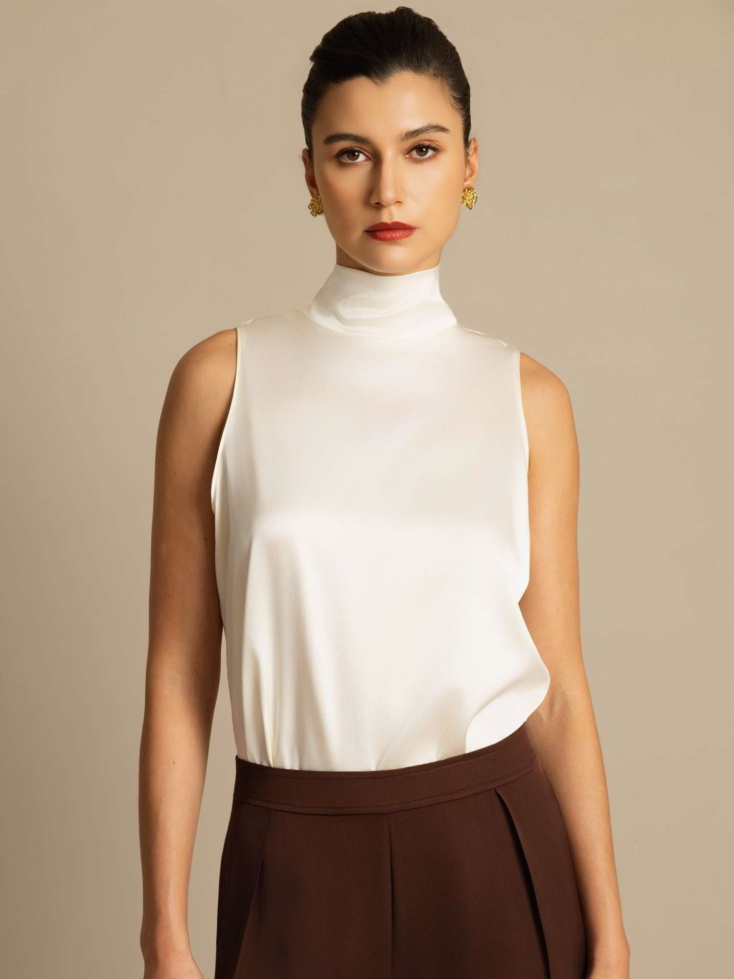 [Ivoor] SilkSilky-NL 19Momme Zijde Blouse 005