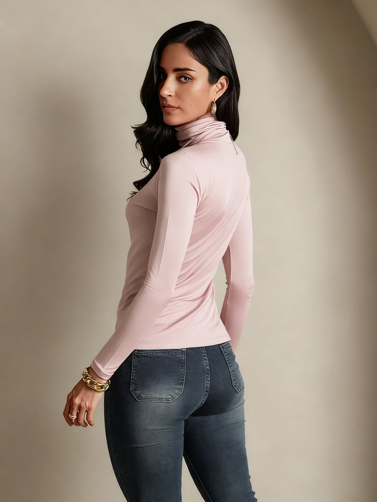 [Koraalroze] SilkSilky-NL Zijde Womens T-Shirt 002,