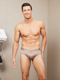 SilkSilky NL Zijde Gebreid Mens Underwear Koffie 005