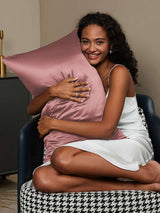 [Bleek Mauve] SilkSilky-NL 22Momme Pillowcase 002