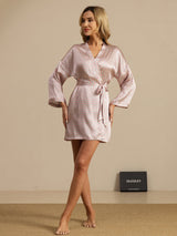 [Roze Hart Geo] SilkSilky-NL Lange Mouw Dames Kamerjas 006