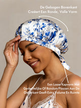 [Blauw Wit Porselein] SilkSilky-NL Slaapmutsen 003