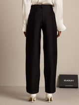 [Zwart] SilkSilky-NL 32Momme Zijde Womens Pants 002