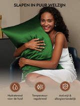 [Donkergroen] SilkSilky-NL 30Momme Pillowcase 005