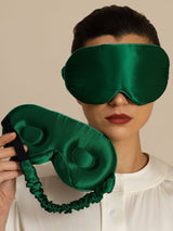 [Donkergroen] SilkSilky-NL Oogmasker 003