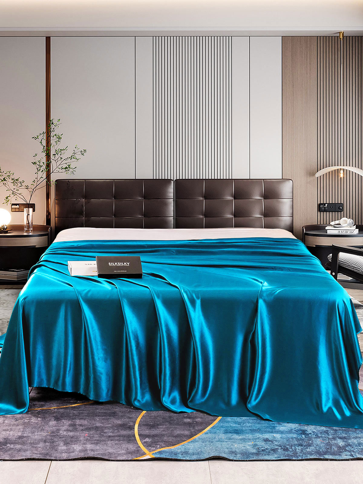 [Koningsblauw] SilkSilky-NL 22Momme Sheet 001