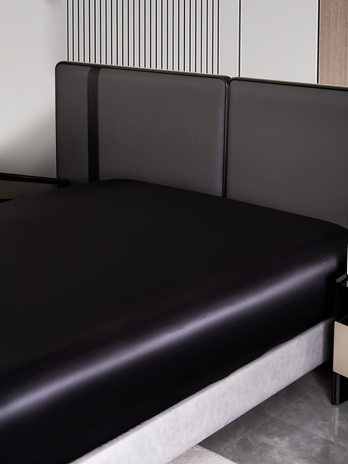 [Zwart] SilkSilky-NL 22Momme Sheet 005