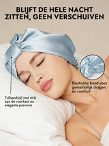 [Lichtblauw] SilkSilky-NL Slaapmutsen 004