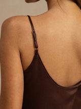 [Bruin] SilkSilky-NL Spaghetti Strap Split Cami-Set 004