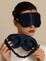 [Donkerblauw] SilkSilky-NL Oogmasker 002