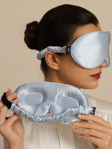 [Lichtblauw] SilkSilky-NL Oogmasker 002