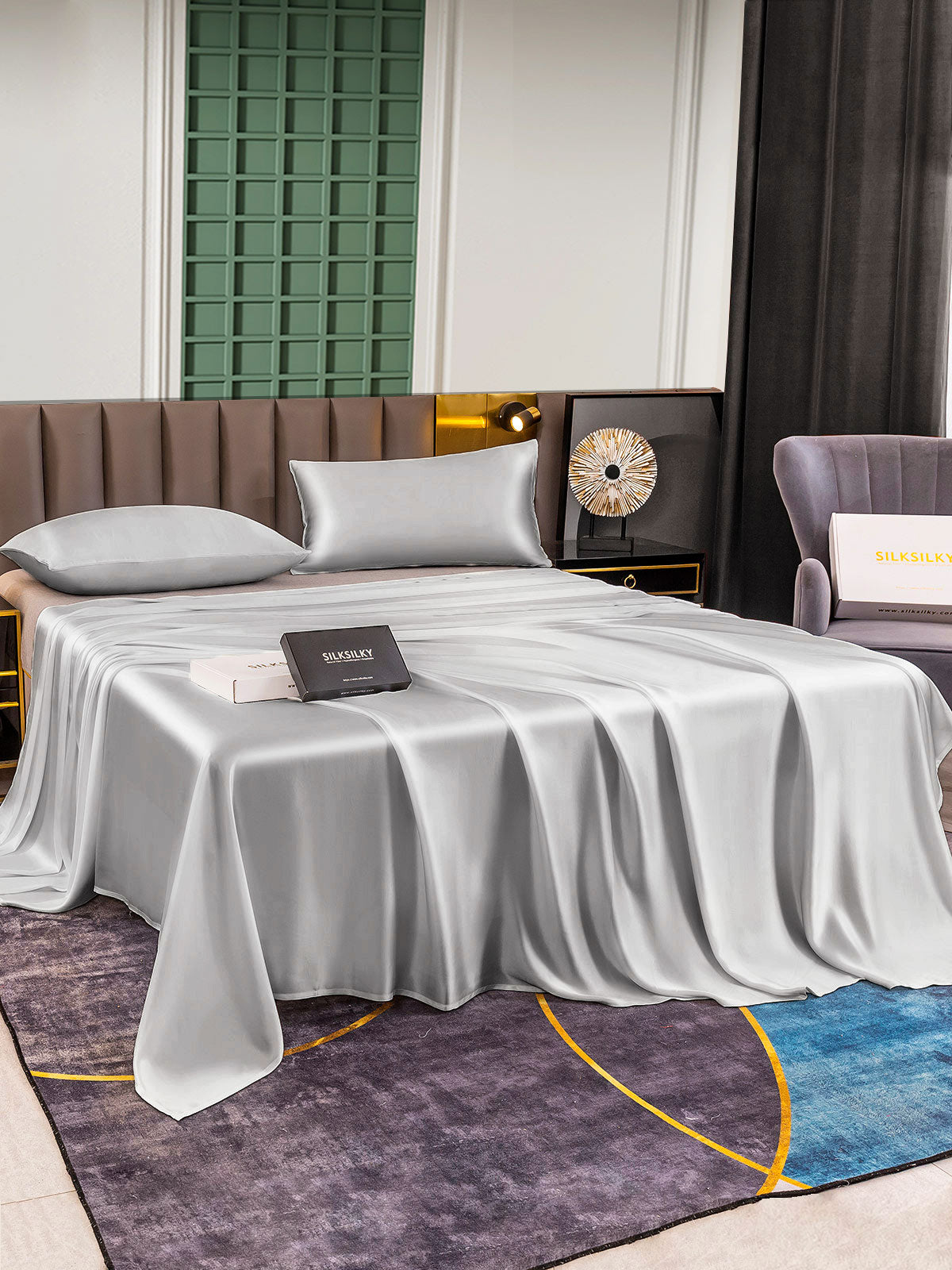 [Zilver] SilkSilky-NL 25Momme Bedding Set 001