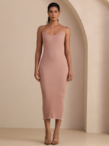 [Roze] SilkSilky-NL Square Neck Jurk 006
