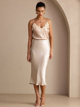 [Beige] SilkSilky-NL Rok 007
