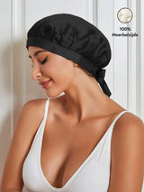 [Zwart] SilkSilky-NL Slaapmutsen 001
