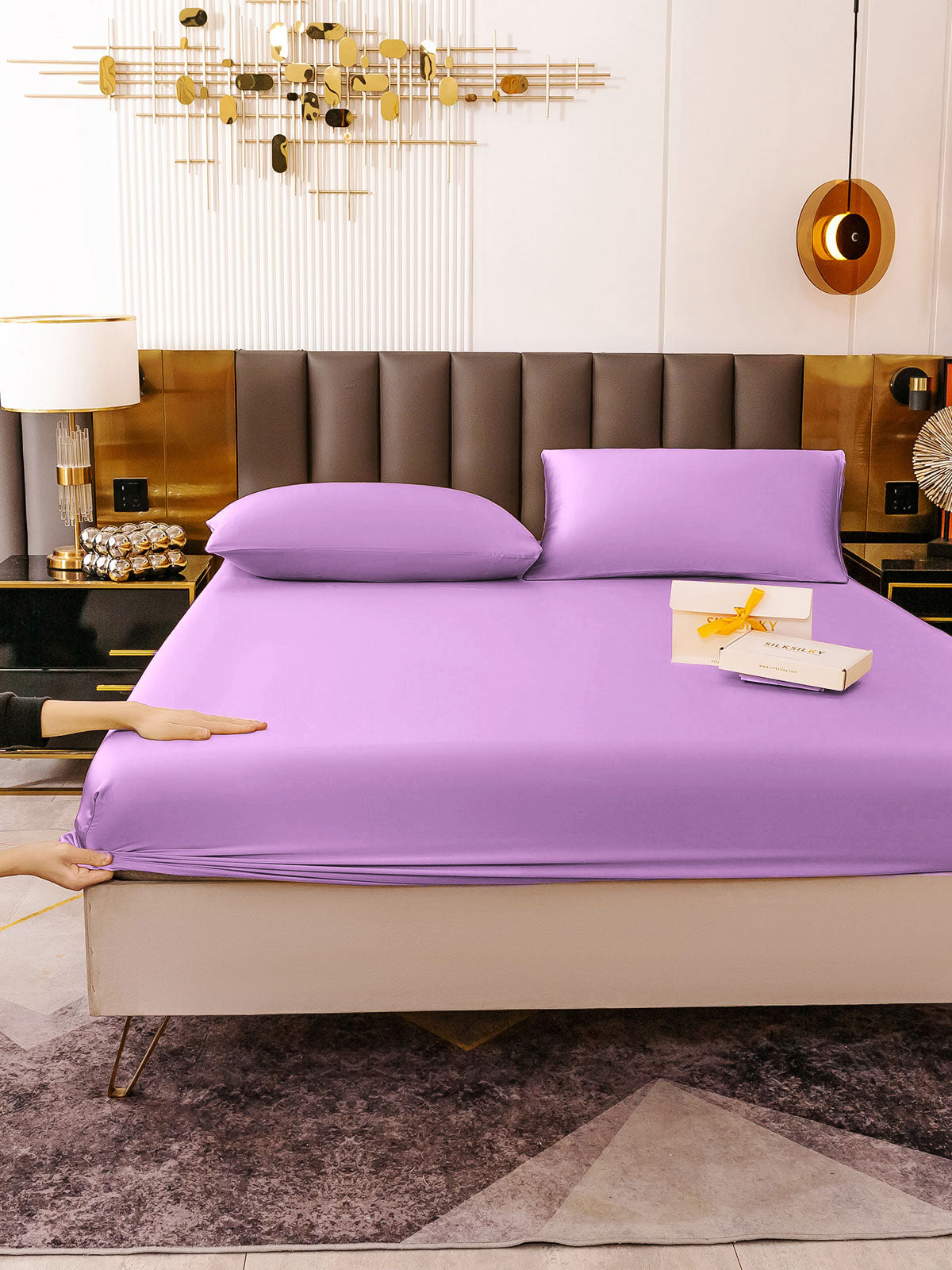 [Lavendel] SilkSilky-NL 19Momme Bedding Set 006