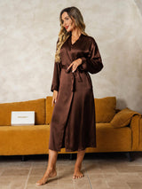 [Bruin] SilkSilky-NL Long Sleeve Dames Kamerjas 005