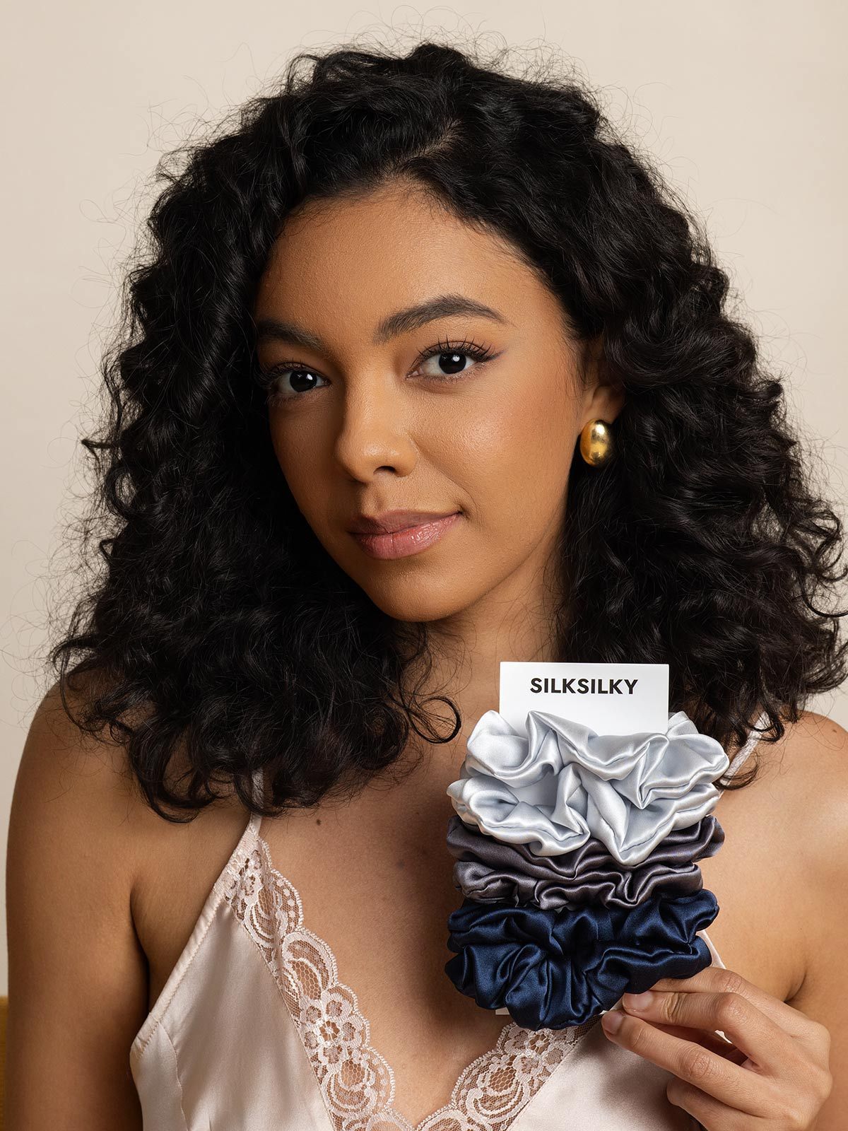 [Group1] SilkSilky-NL Pure Silk Scrunchie 004