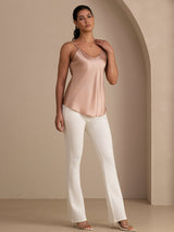 [Toscane] SilkSilky-NL Spaghetti Strap V Neck Cami-Top 007