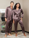 SilkSilky NL Pure Silk Lange Mouw Couple Koffie 002