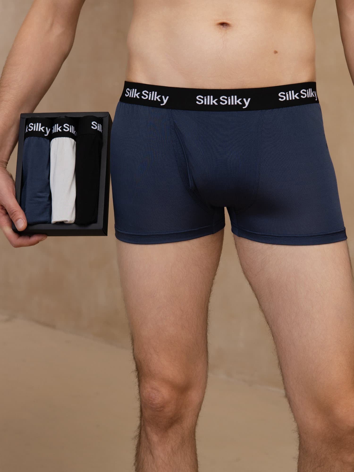 [Multi] SilkSilky-NL 100% Silk Jersey Heren Ondergoed 001