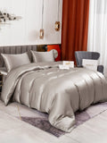 SilkSilky NL 19Momme Pure Silk Bedding Set Grijs 001