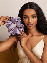 [Donkerpaars] SilkSilky-NL Scrunchie 002