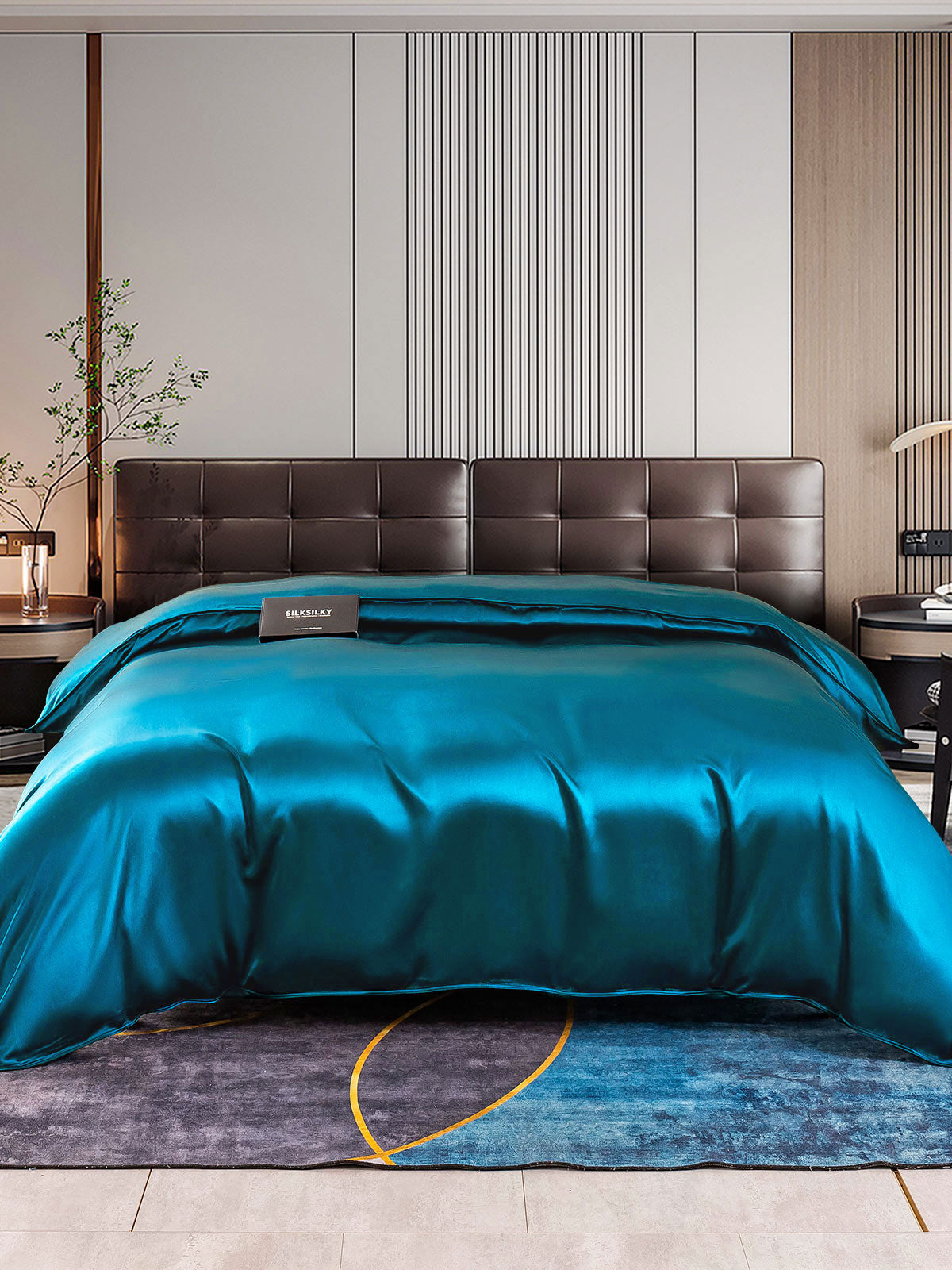 [Koningsblauw] SilkSilky-NL 22Momme Duvet Cover 001