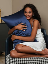 [Donkerblauw] SilkSilky-NL 30Momme Pure Silk Pillowcase 002