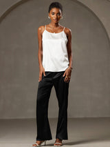 [Wit] SilkSilky-NL Spaghetti Strap Cami-Top 001