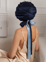 [Donkerblauw] SilkSilky-NL Slaapmutsen 001