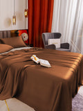 SilkSilky NL 19Momme Pure Silk Bedding Set Koffie 005