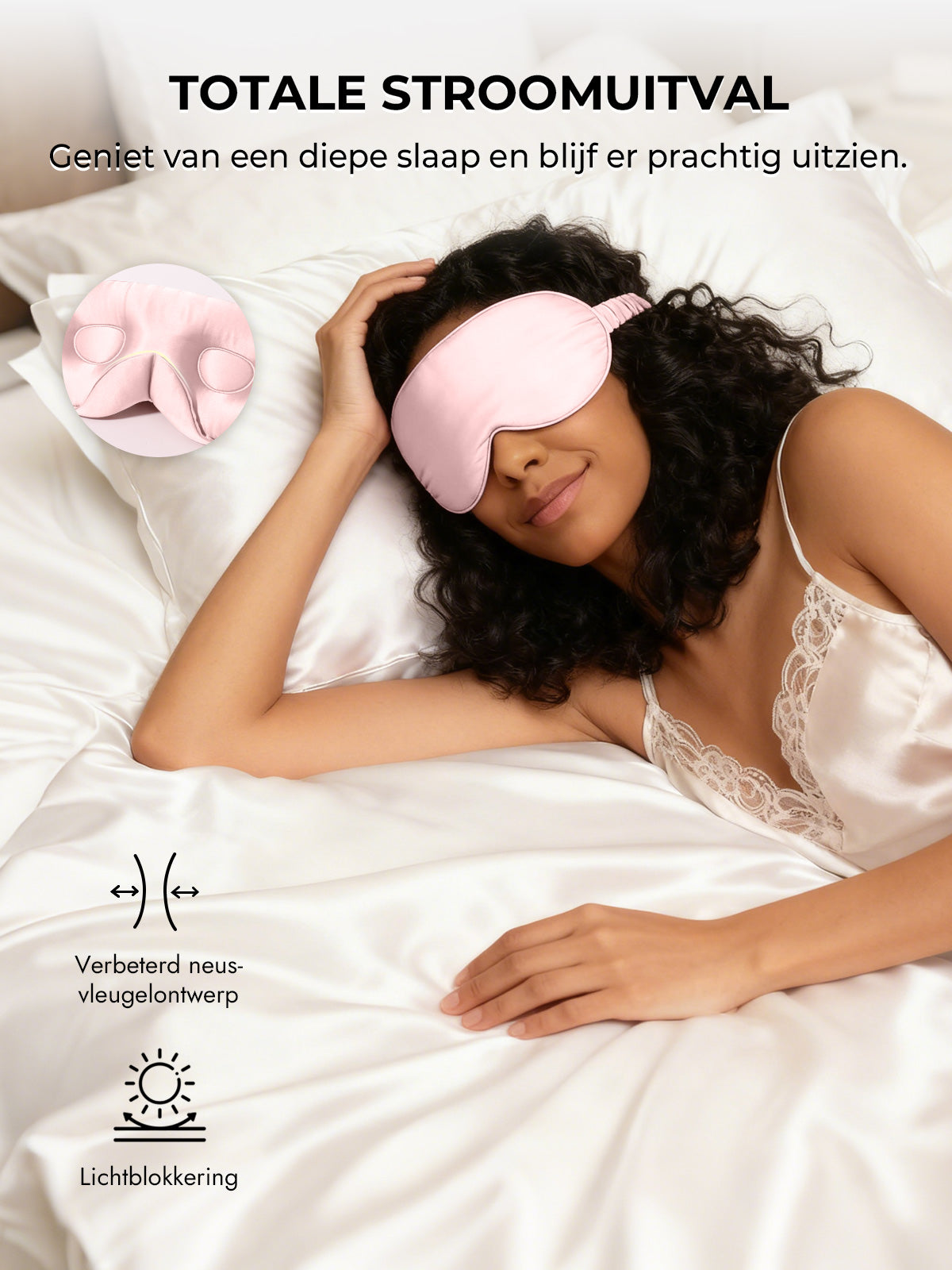 [Roze] SilkSilky-NL Zijde Eye Mask 005