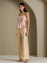 [Toscane] SilkSilky-NL Spaghetti Strap V Neck Cami-Top 006