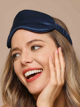 [Donkerblauw] SilkSilky-NL Oogmasker 004