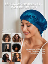 [Koningsblauw] SilkSilky-NL Slaapmutsen 006