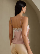 [Toscane] SilkSilky-NL Spaghetti Strap V Neck Cami-Top 002