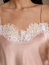 [Toscane] SilkSilky-NL Spaghetti Strap V Neck Cami-Top 004