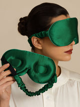 [Donkergroen] SilkSilky-NL Oogmasker 001