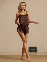 [Bruin] SilkSilky-NL Spaghetti Strap Split Cami-Set 007