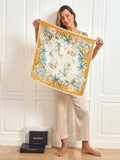 SilkSilky NL Pure Silk Scarf Oranje 002